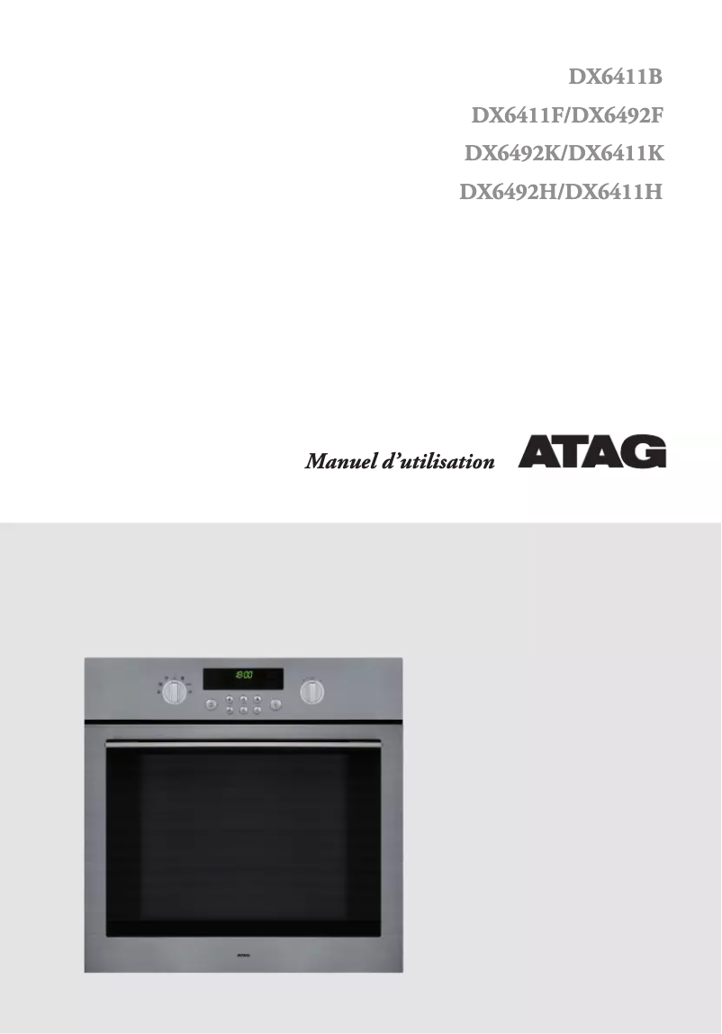 Image de la première page du manuel de l'appareil DX6492K