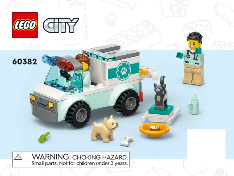 Page 1 de la notice Consignes visuelles Lego City 60382