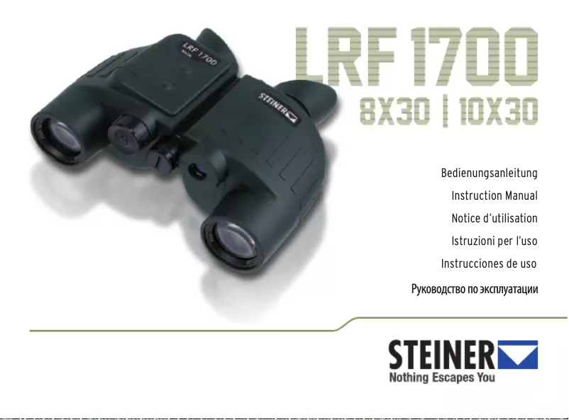 Image de la première page du manuel de l'appareil LRF 1700