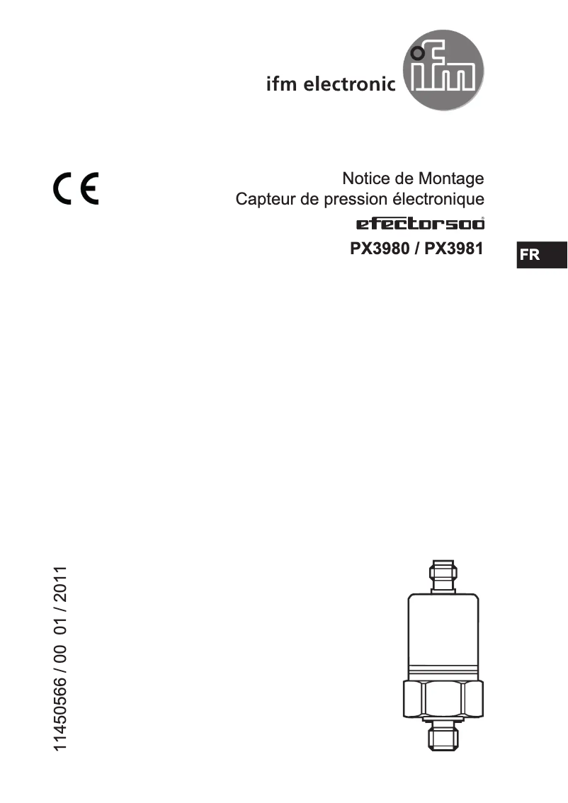 Page n°1 - Manuel utilisateur IFM PX3980