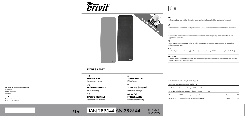 Image de la première page du manuel de l'appareil IAN 289544