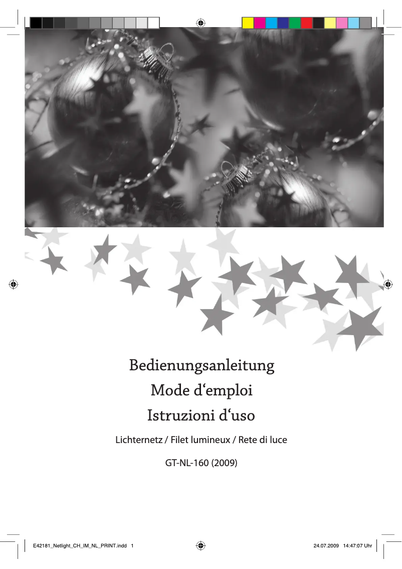 Page 1 de la notice Manuel utilisateur GlobalTronics GT-NL-160