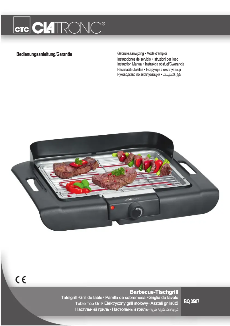 Page 1 of the manual User Manual Clatronic BQ 3507