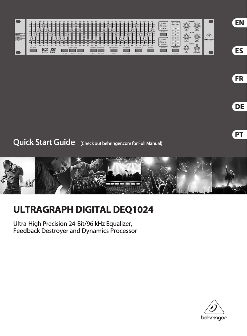 Page n°1 - Guide de démarrage rapide Behringer DEQ1024