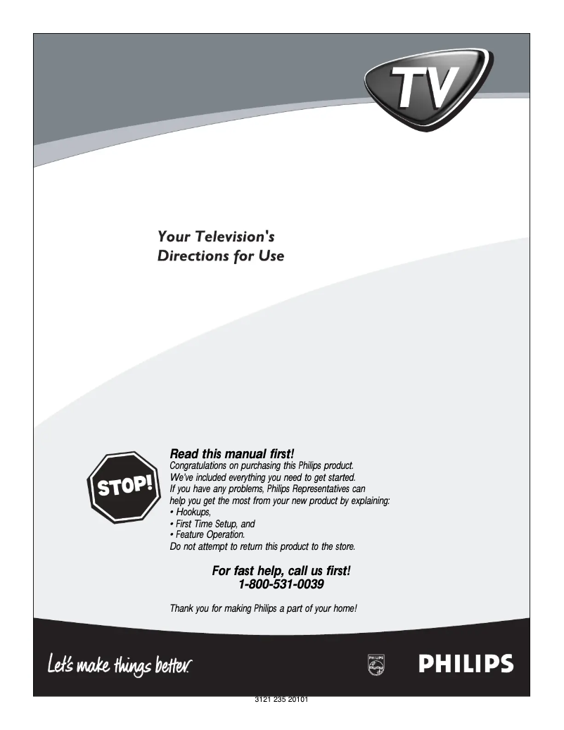 Image de la première page du manuel de l'appareil 25PS50S