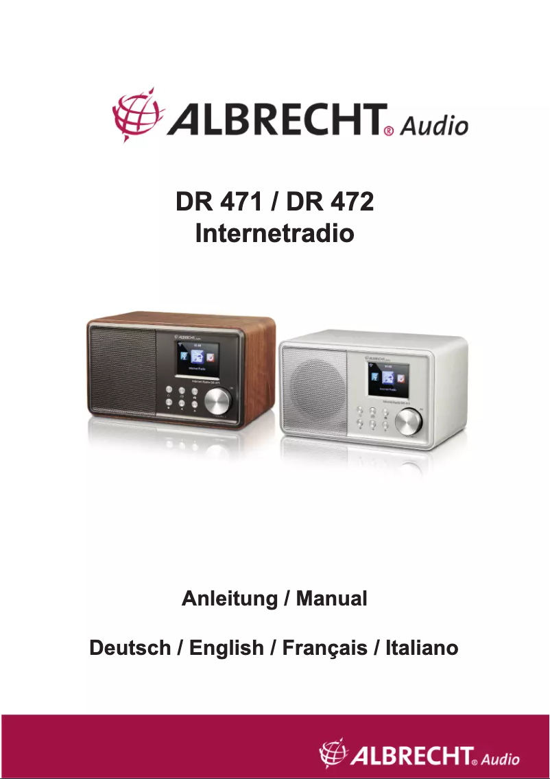 Page n°1 - Manuel utilisateur Albrecht DR 471