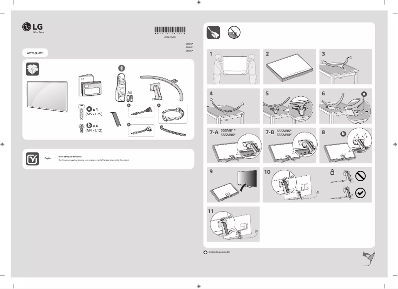 Page n°1 - Manuel utilisateur LG 65SM9000PPA