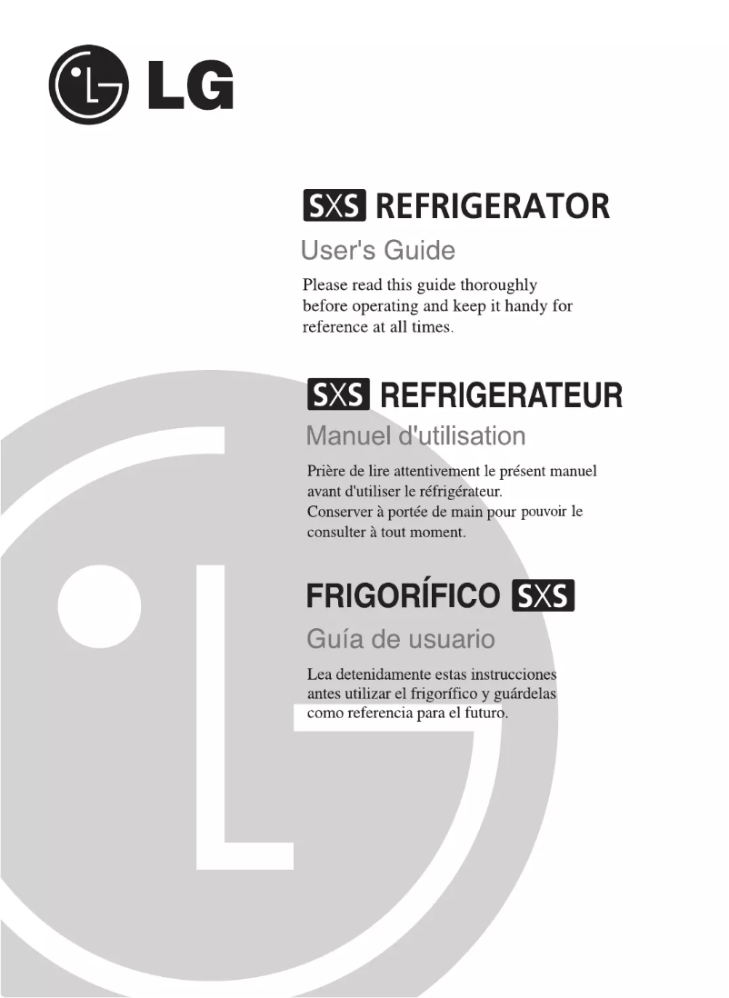 Page n°1 - Manuel utilisateur LG GC-L207FTQ