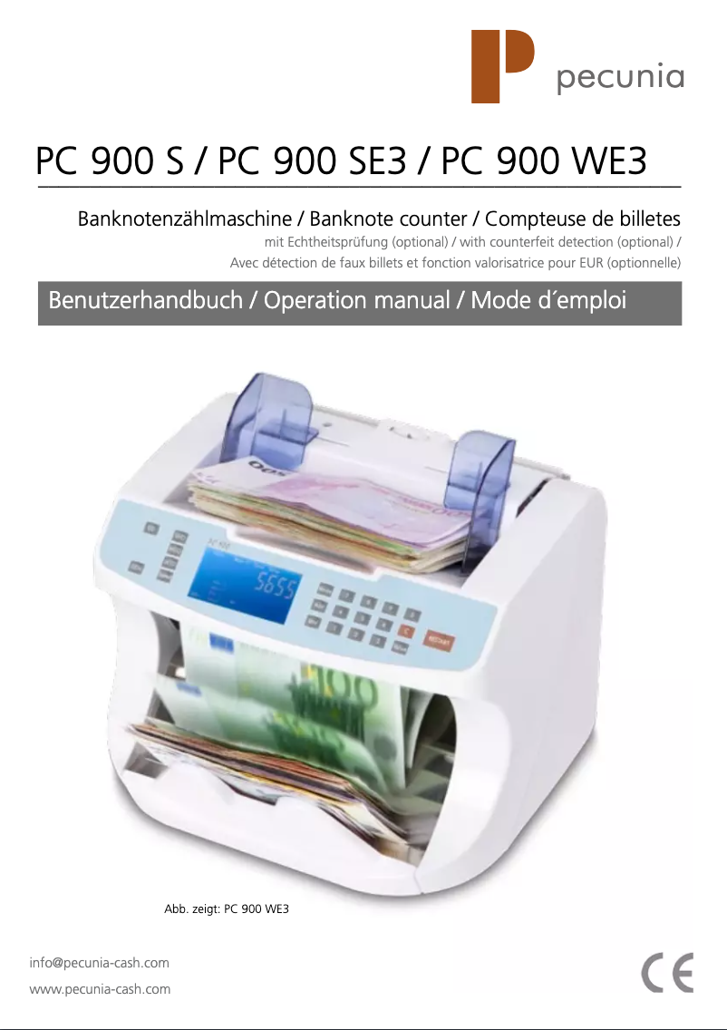 Image de la première page du manuel de l'appareil PC 900 SE3