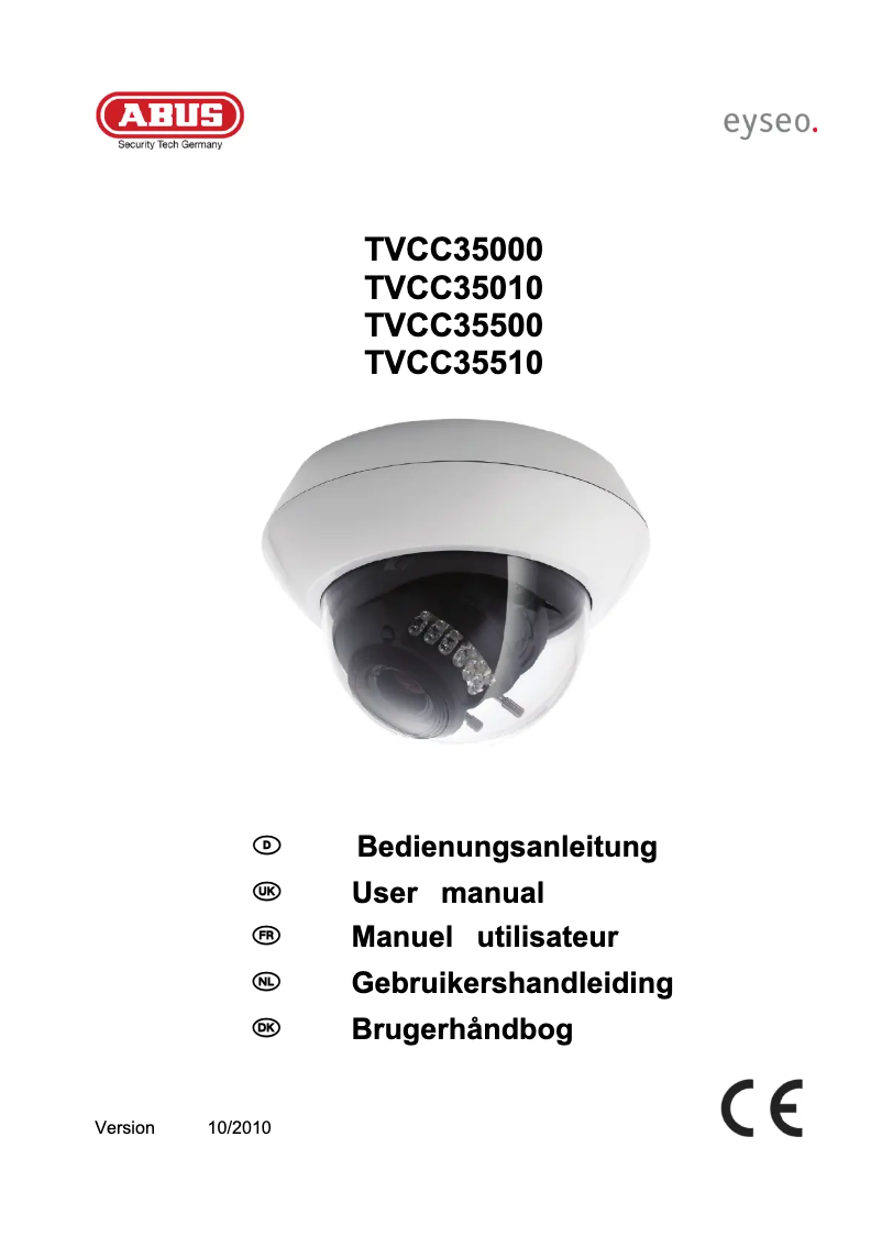 Image de la première page du manuel de l'appareil TVCC35010