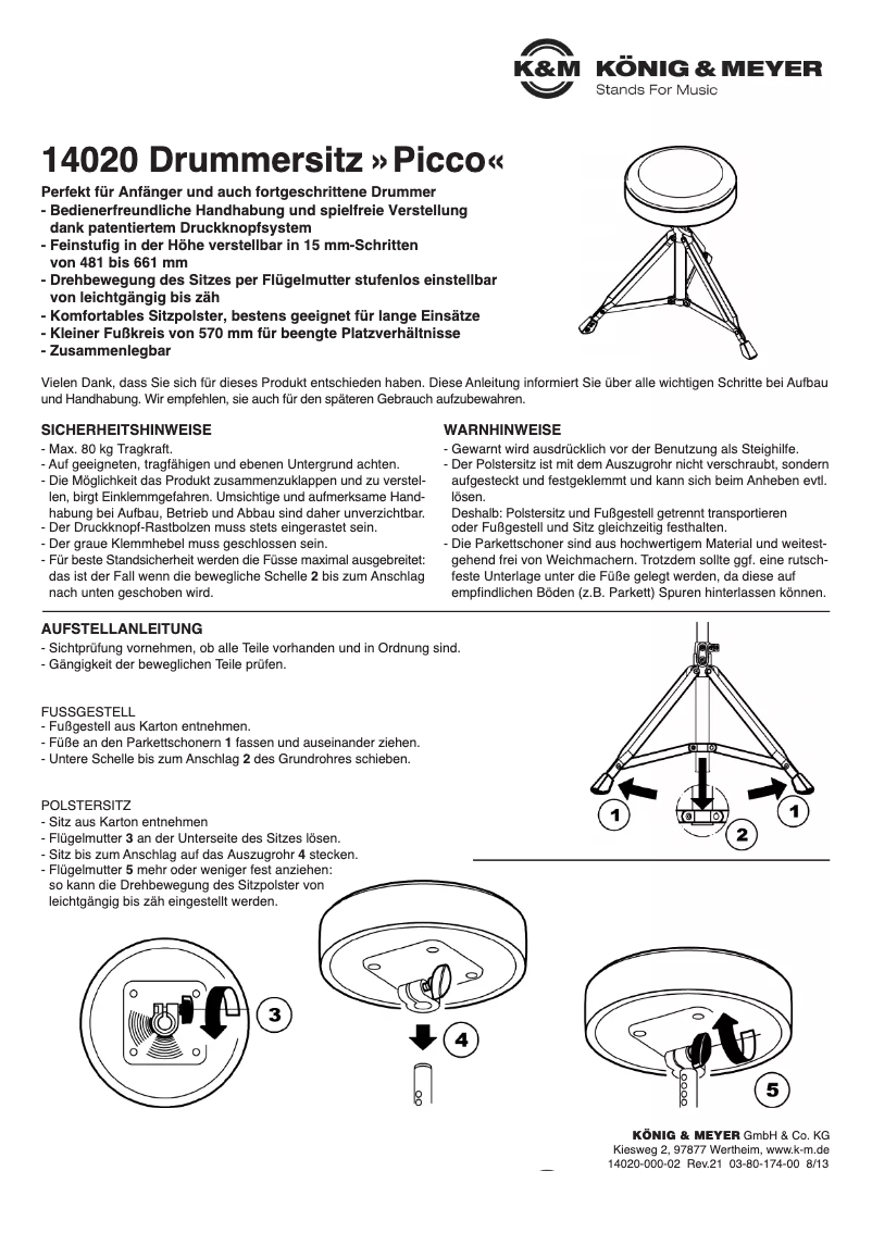 Image de la première page du manuel de l'appareil Picco