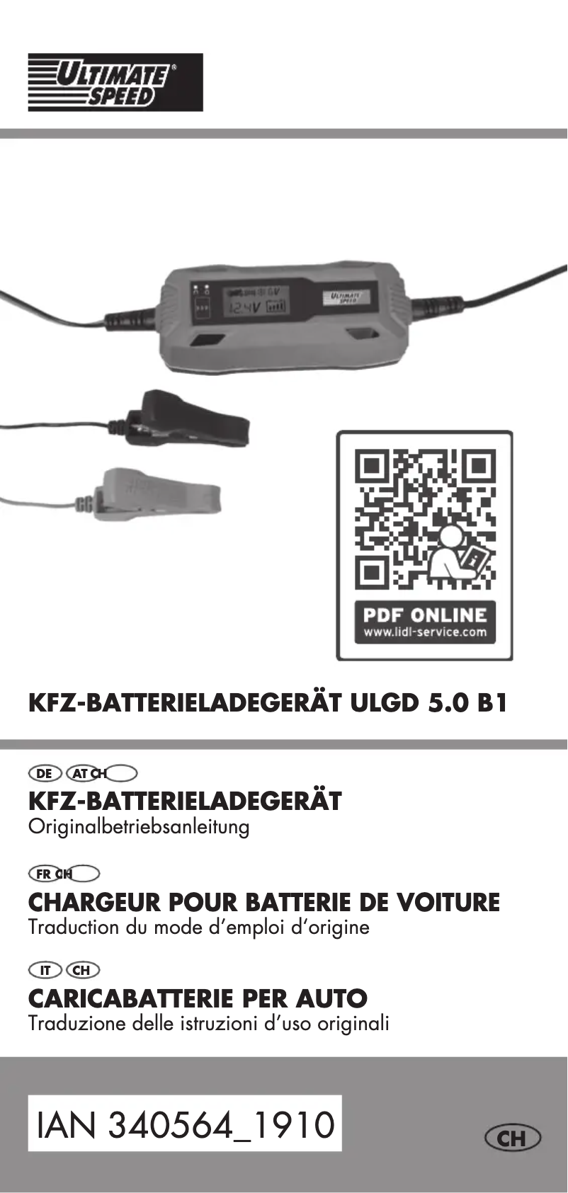 Página 1 del manual Manual de usuario Ultimate Speed ULGD 5.0 B1