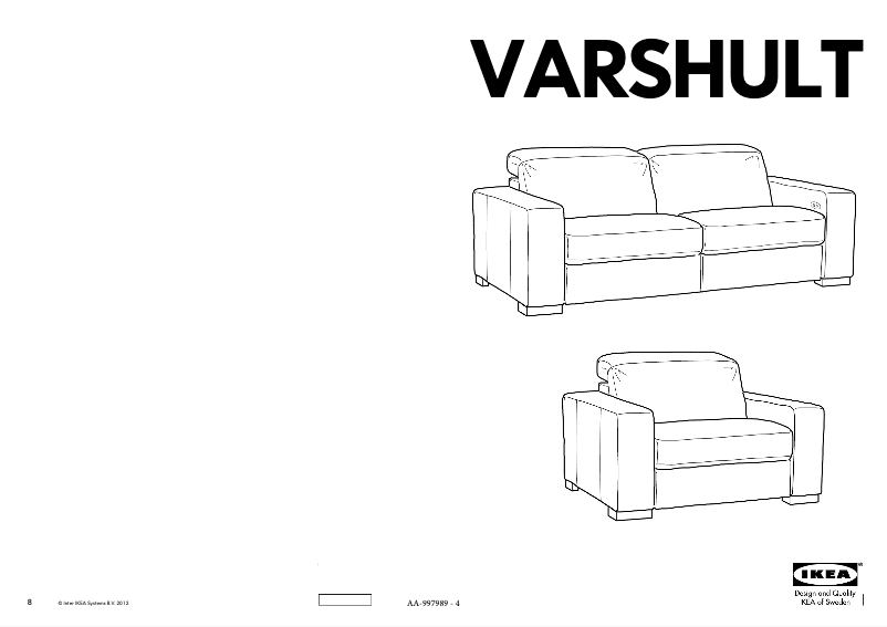 Página 1 del manual Manual de usuario Ikea VARSHULT