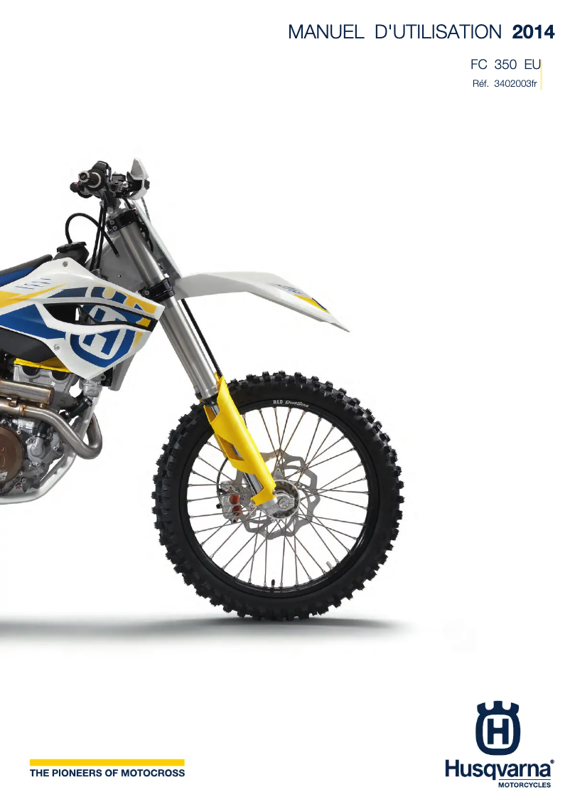 Imagen de la primera página del manual del dispositivo FC 350 (2014)