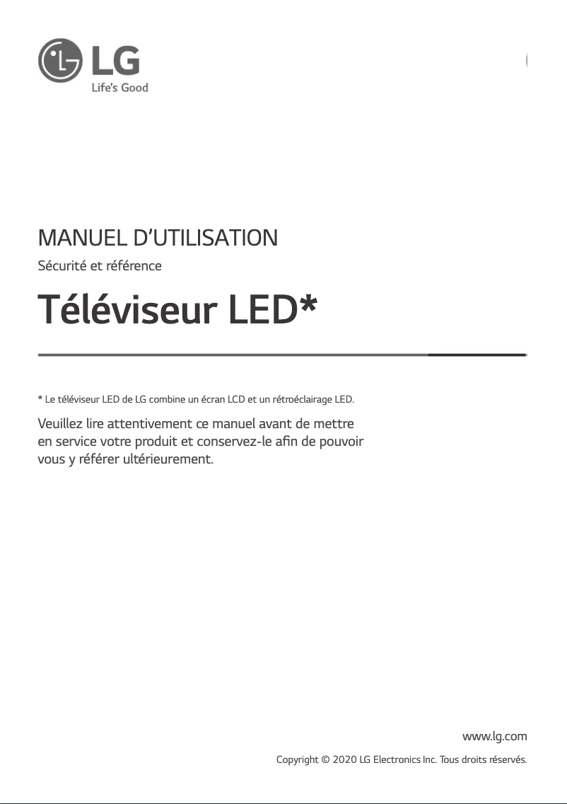 Página 1 del manual Manual de usuario LG 65UN70006LA