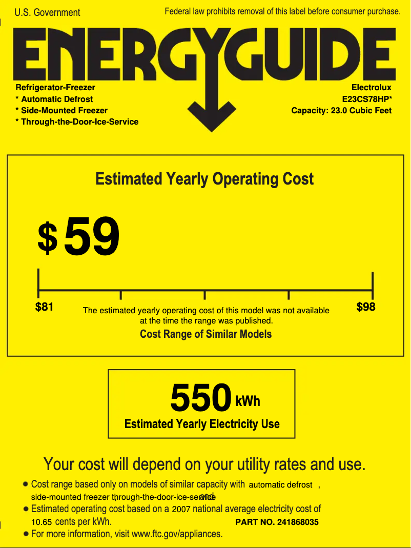Image de la première page du manuel de l'appareil E23CS78HPS