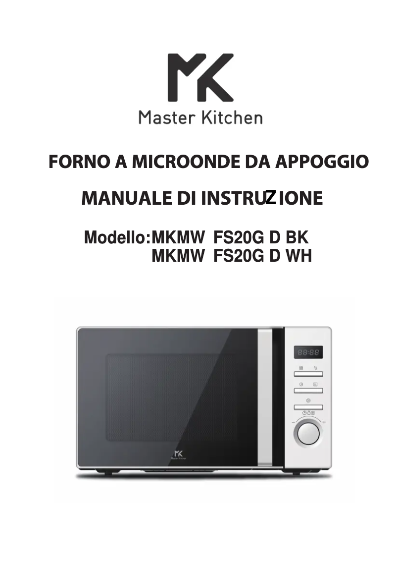 Page n°1 - Manuel utilisateur Master Kitchen MKMW FS20G D BK