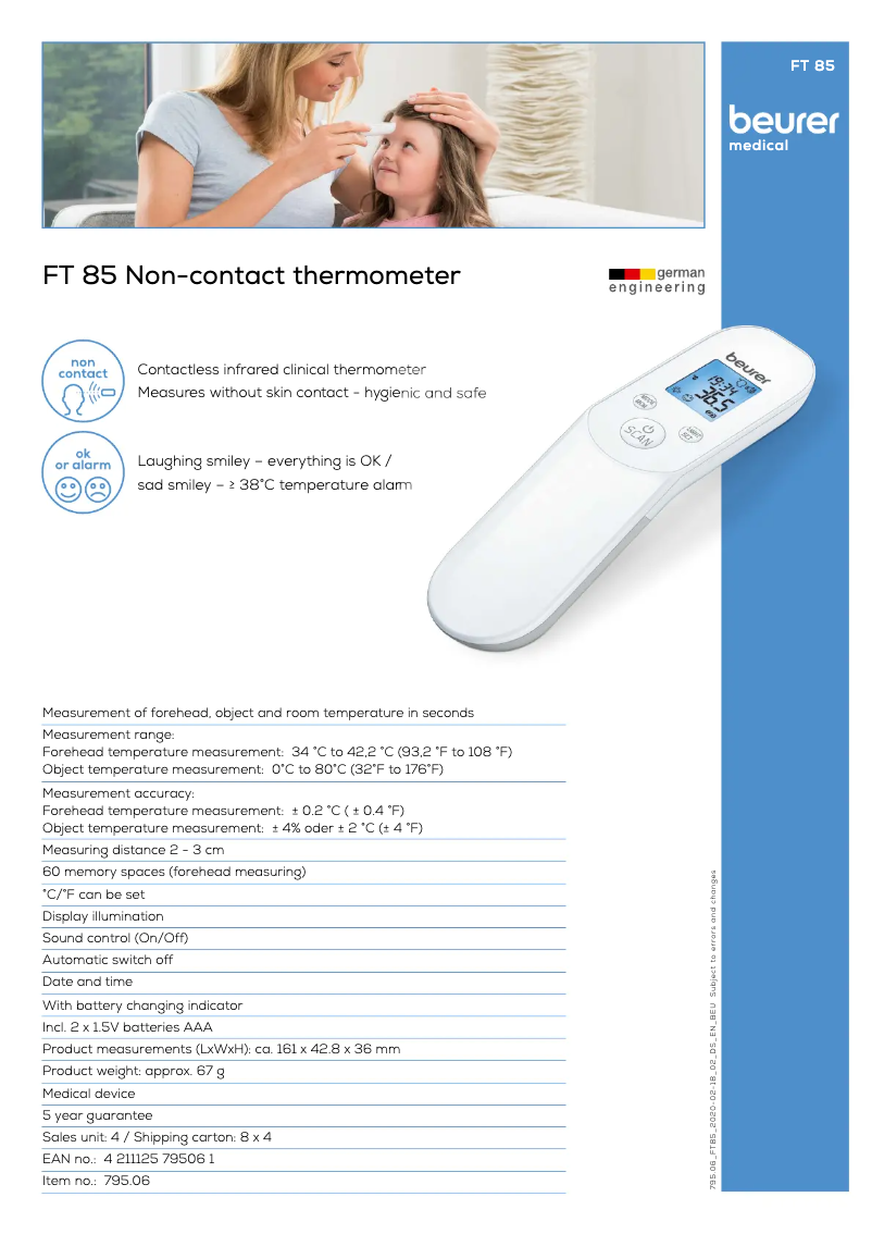 Image de la première page du manuel de l'appareil FT 85