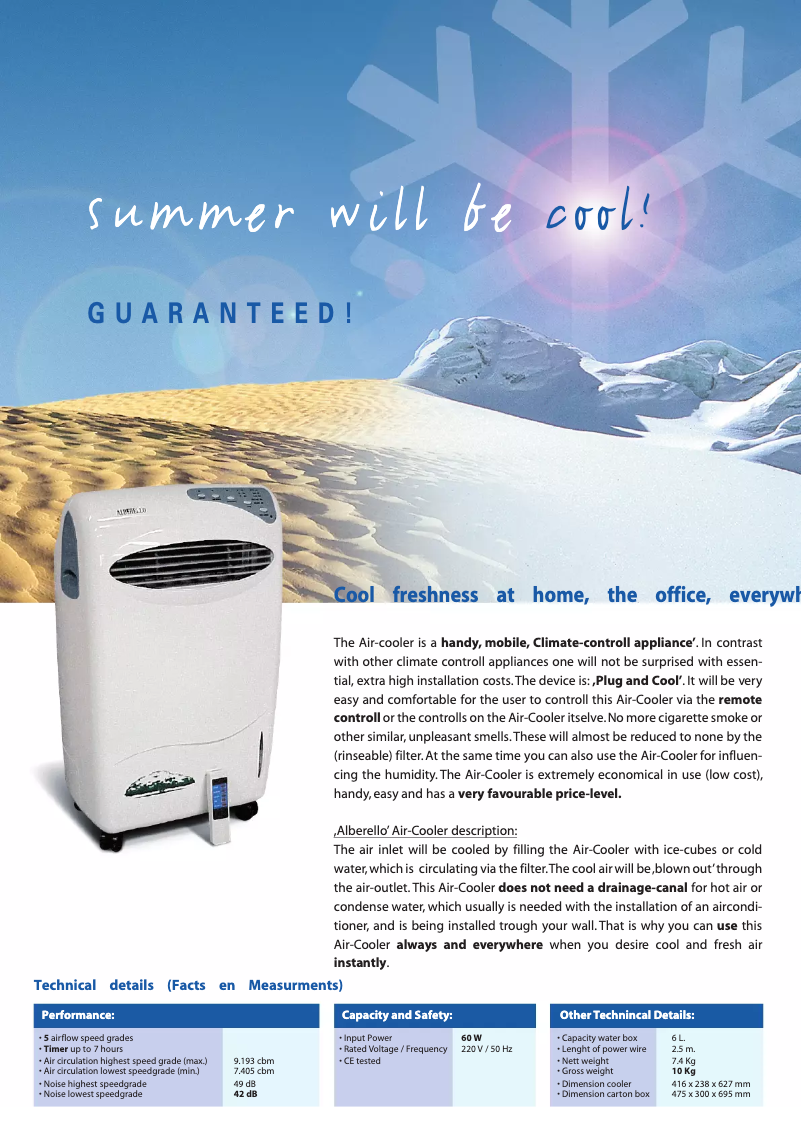 Page n°1 - Manuel utilisateur Alberello KSL A