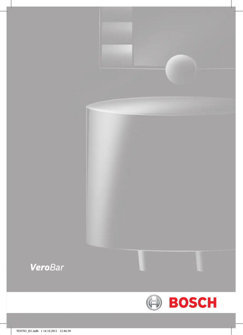 Page n°1 - Manuel utilisateur Bosch VeroBar 300 TES70353DE