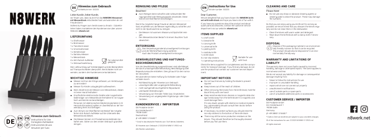 Image de la première page du manuel de l'appareil 02225