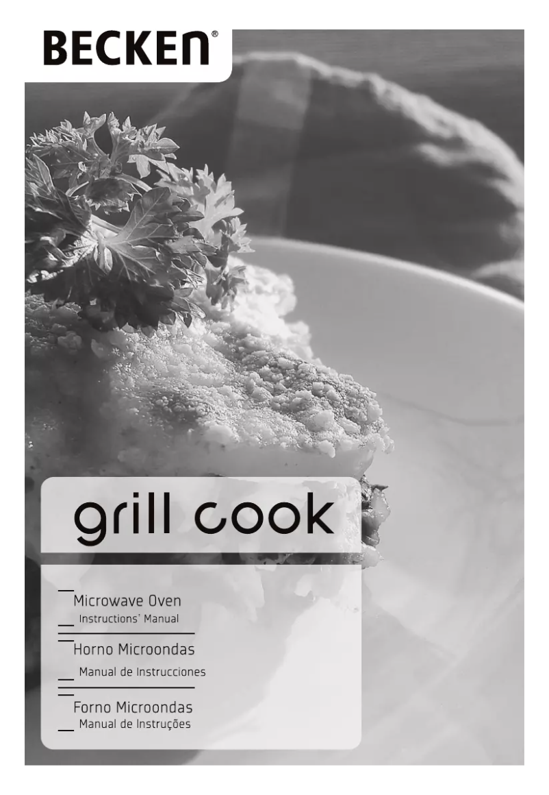 Page 1 de la notice Manuel utilisateur Becken Grill Cook