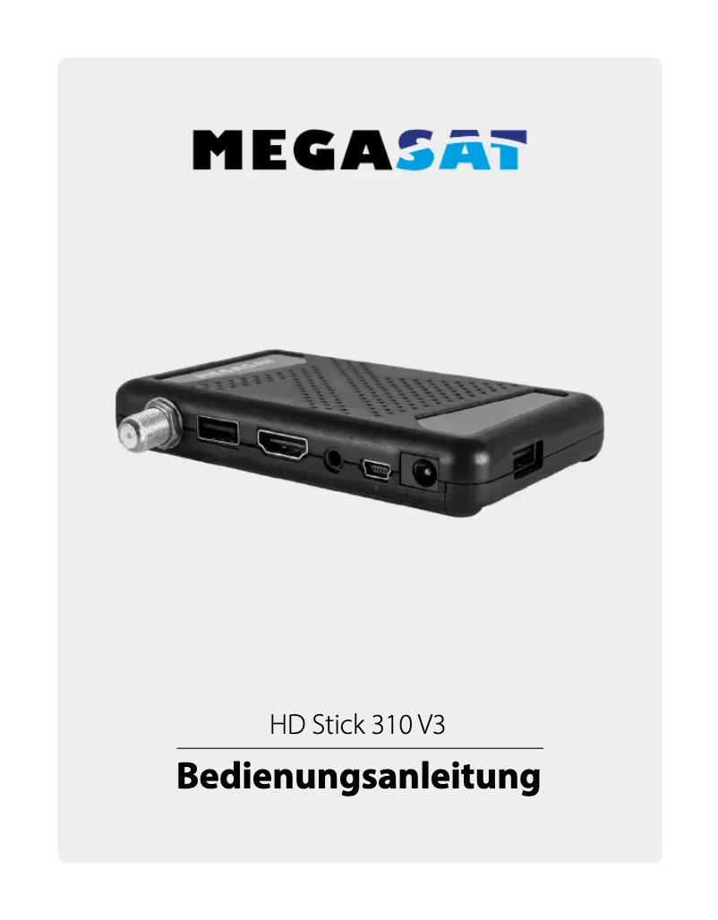 First page image of the manual for HD Stick 310 V3