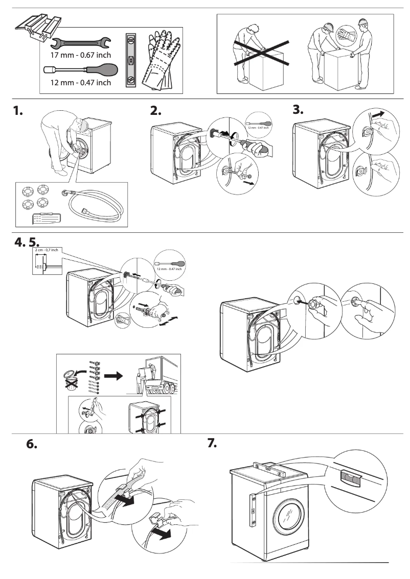 Page 1 de la notice Instructions de sécurité Whirlpool W8 09AD SILENCE BE