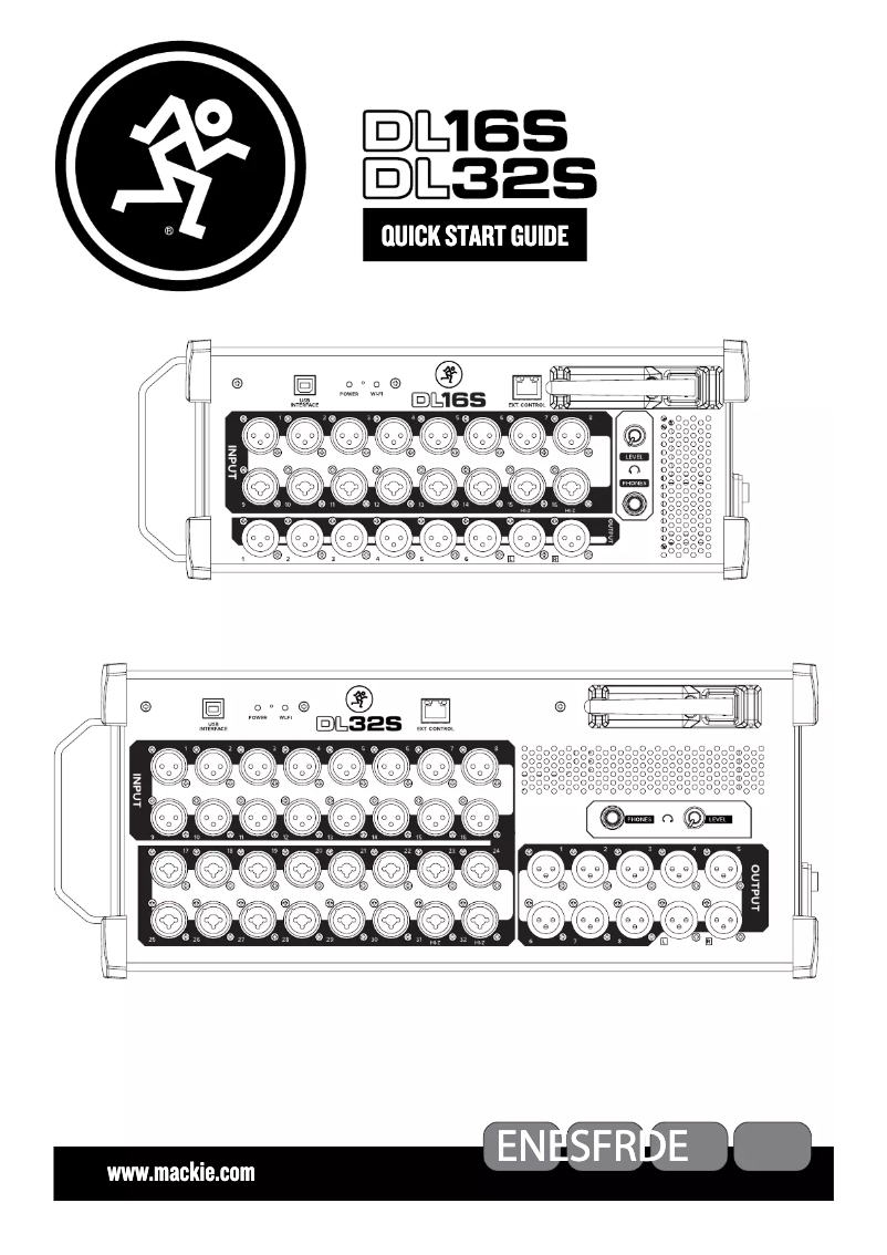 Image de la première page du manuel de l'appareil DL16S
