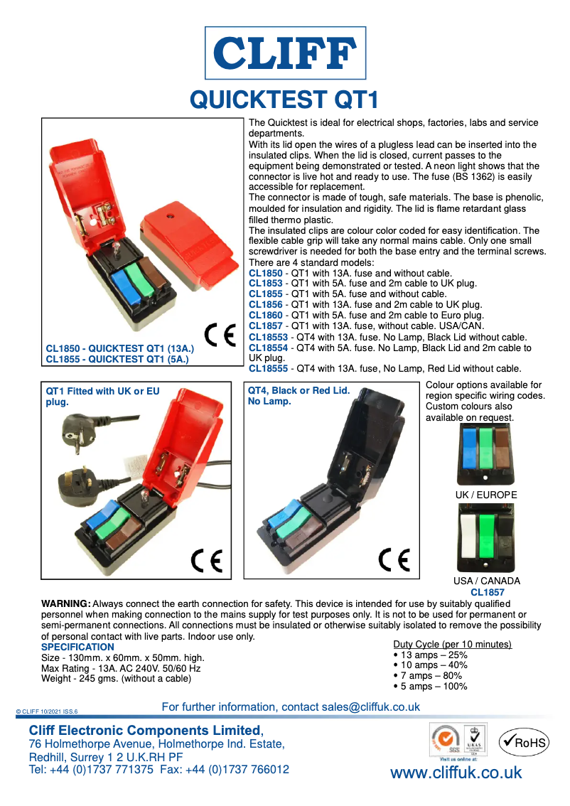Image de la première page du manuel de l'appareil CL1850