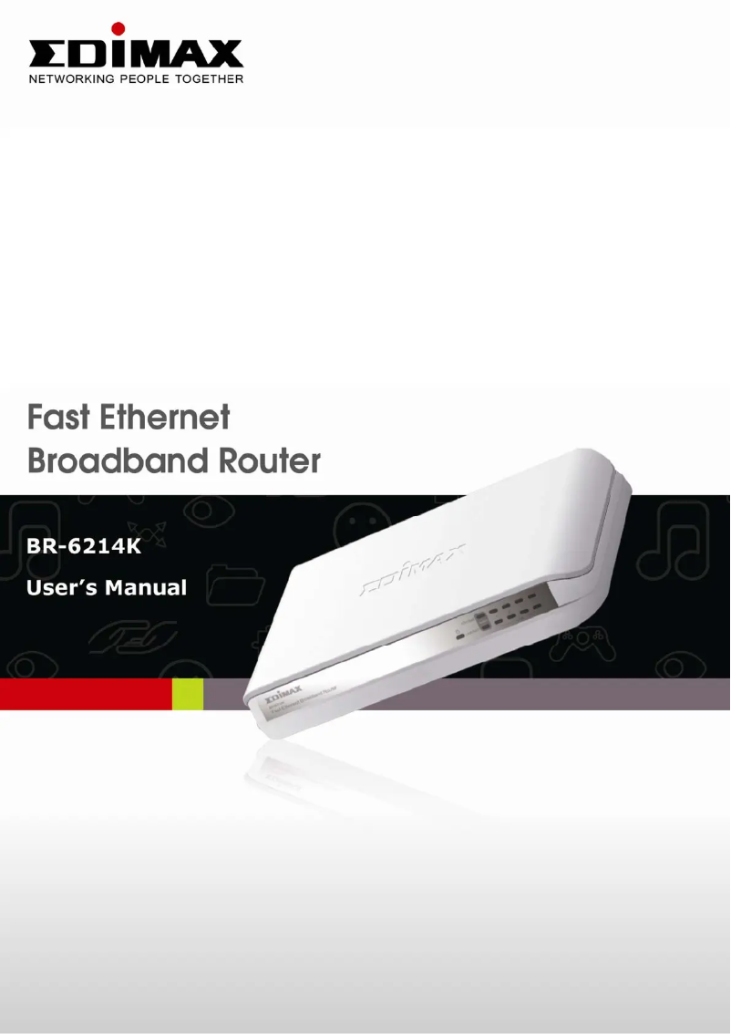 Página 1 del manual Manual de instrucciones Edimax BR-6214K