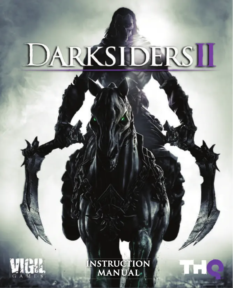 Image de la première page du manuel de l'appareil Darksiders II (PS3)