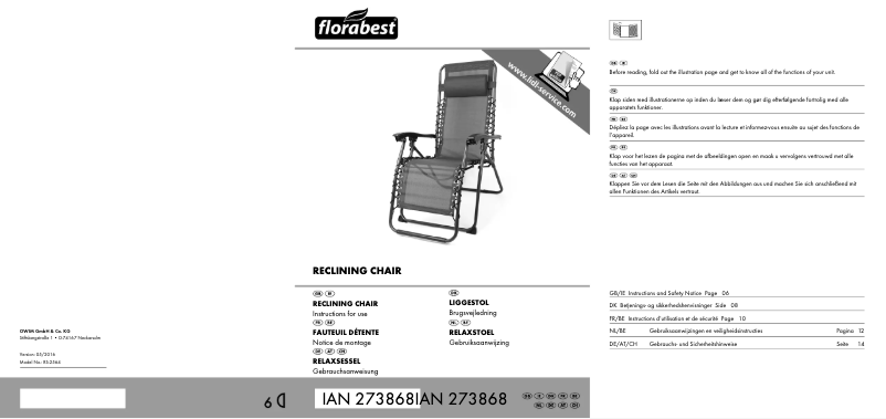 Image de la première page du manuel de l'appareil IAN 273868