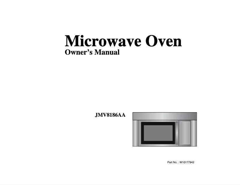 Image de la première page du manuel de l'appareil JMV8186AAS