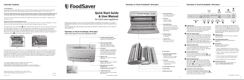 Página 1 del manual Manual de usuario FoodSaver V3400