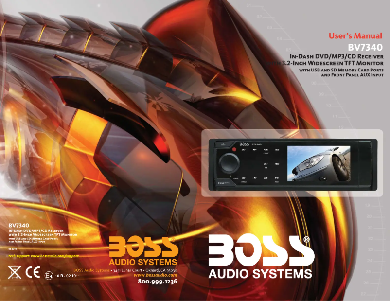 Page n°1 - Manuel utilisateur Boss BV7340