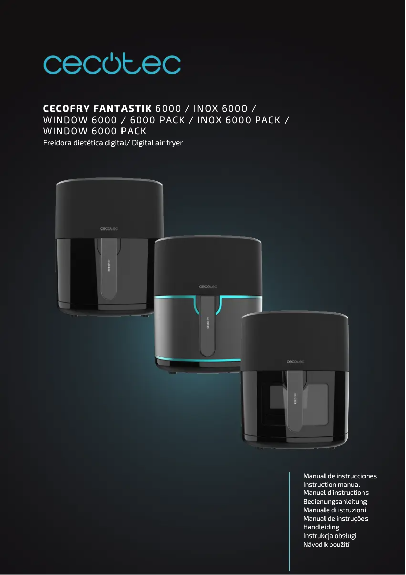 Image de la première page du manuel de l'appareil Cecofry Fantastik Window 6000