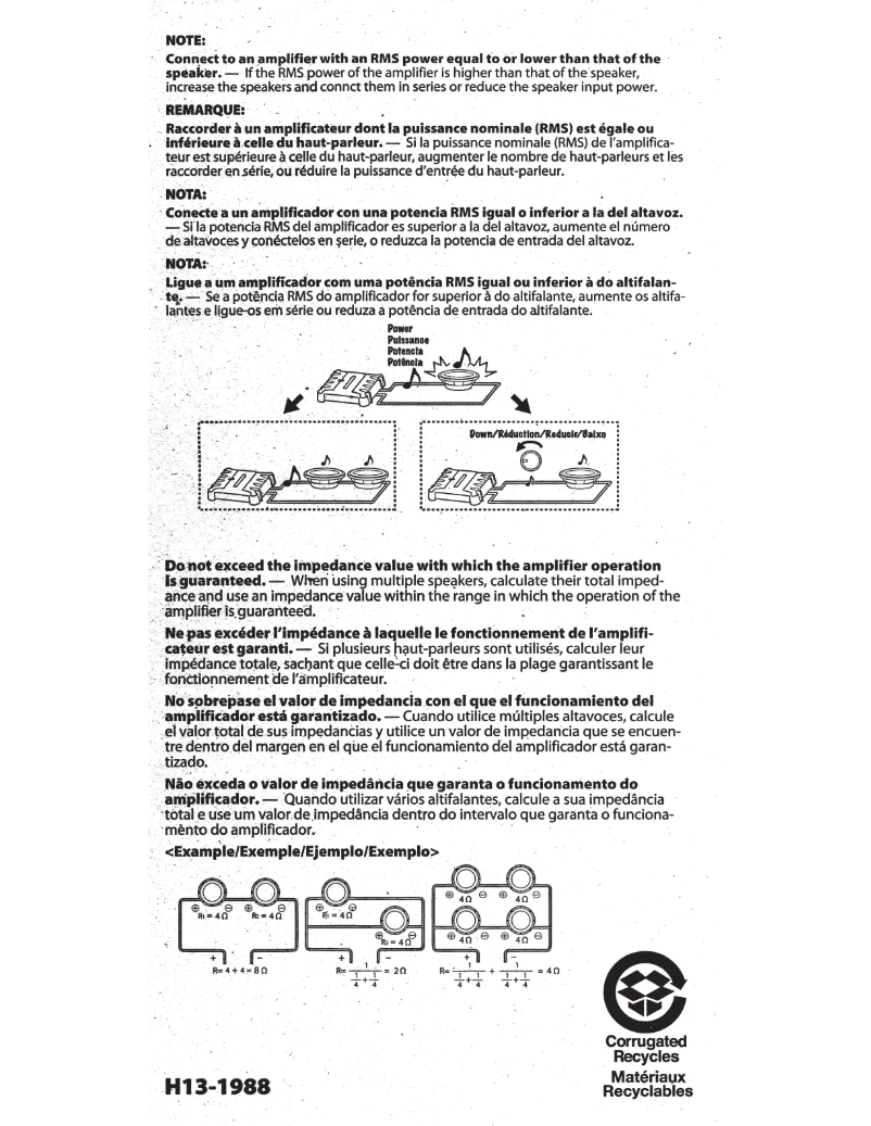 Image de la première page du manuel de l'appareil KFC-W12PS