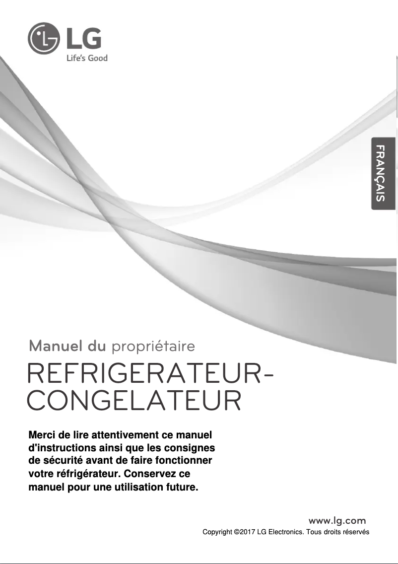 Page n°1 - Manuel utilisateur LG GN-C732SGGU