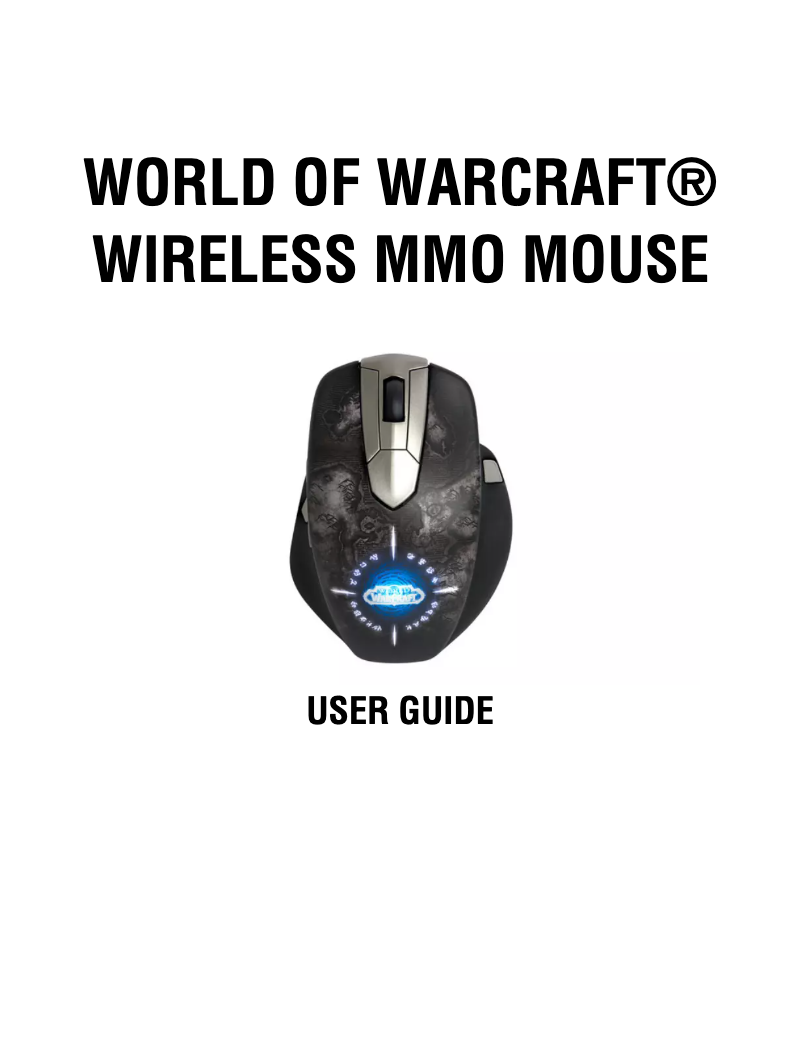 Página 1 del manual Manual de usuario Steelseries World of Warcraft Wireless