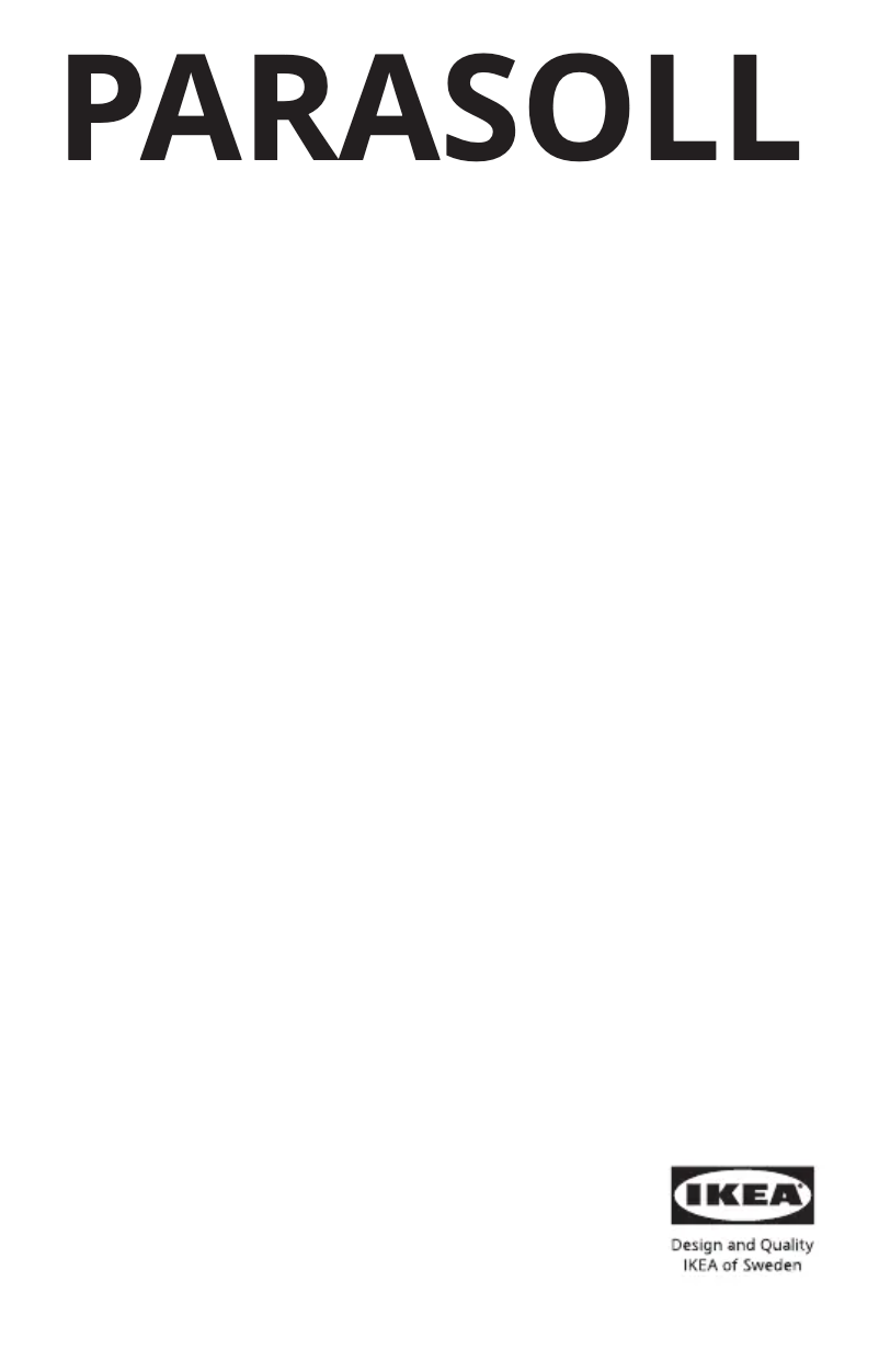 Page 1 de la notice Manuel utilisateur Ikea PARASOLL 705.043.18