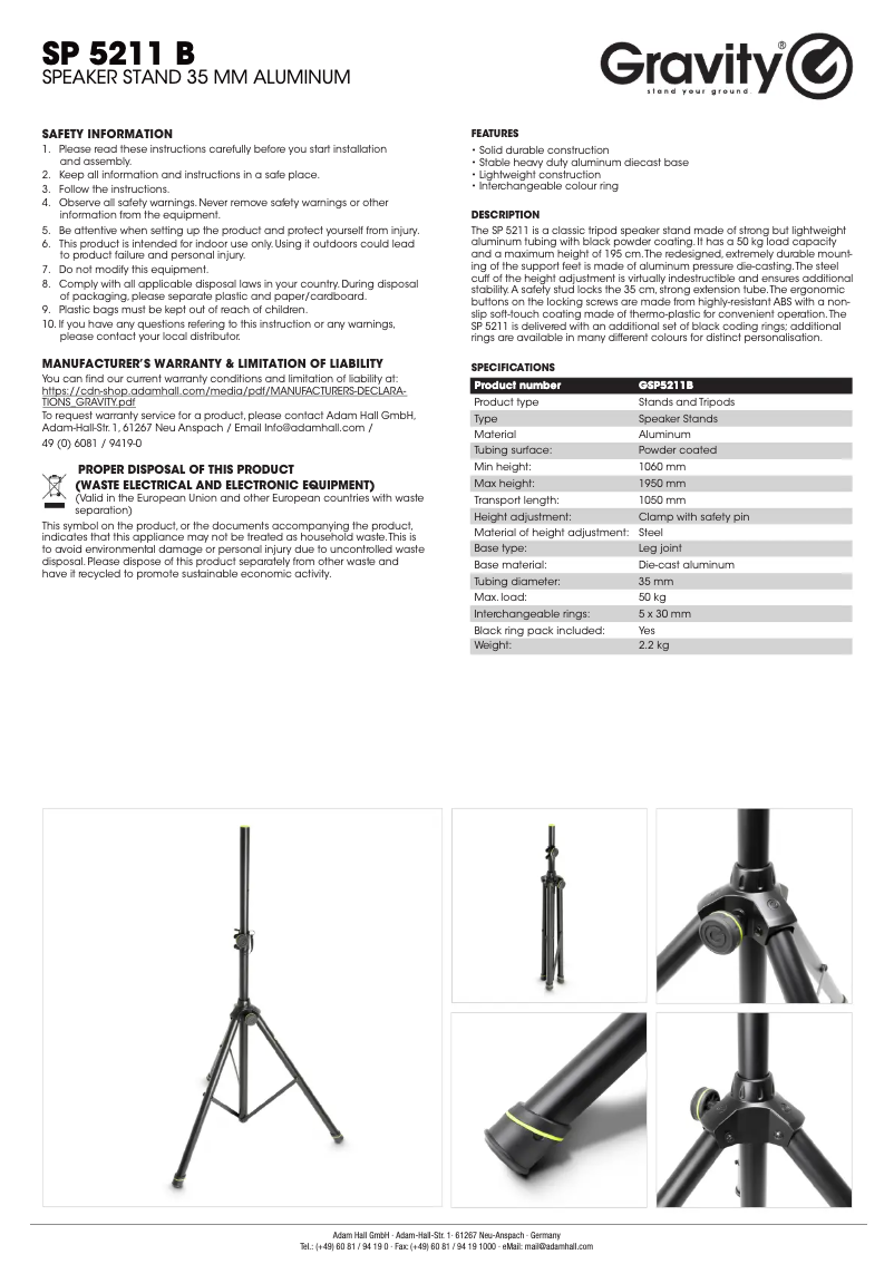 Image de la première page du manuel de l'appareil SS 5211 B