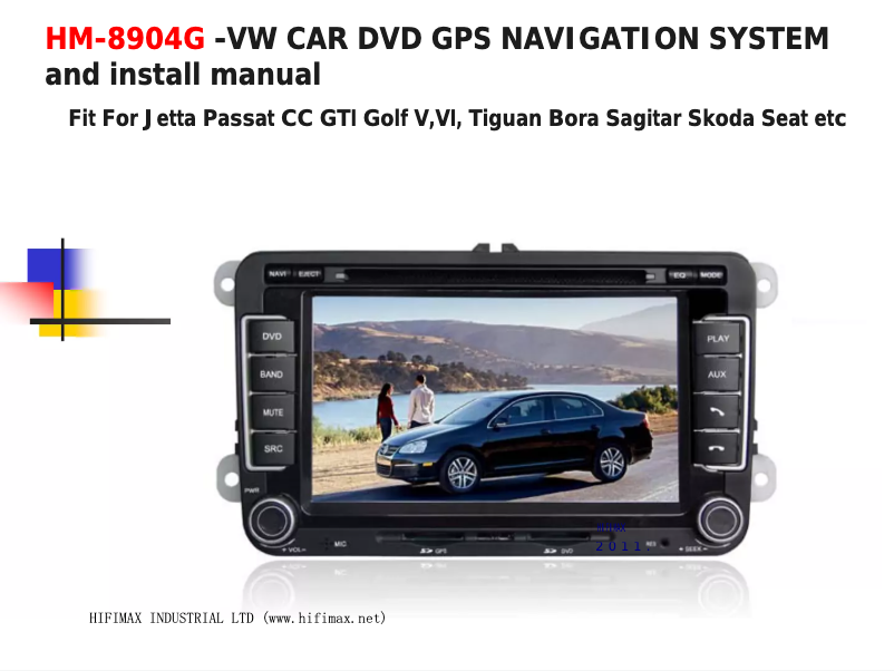 Image de la première page du manuel de l'appareil HM-8904G