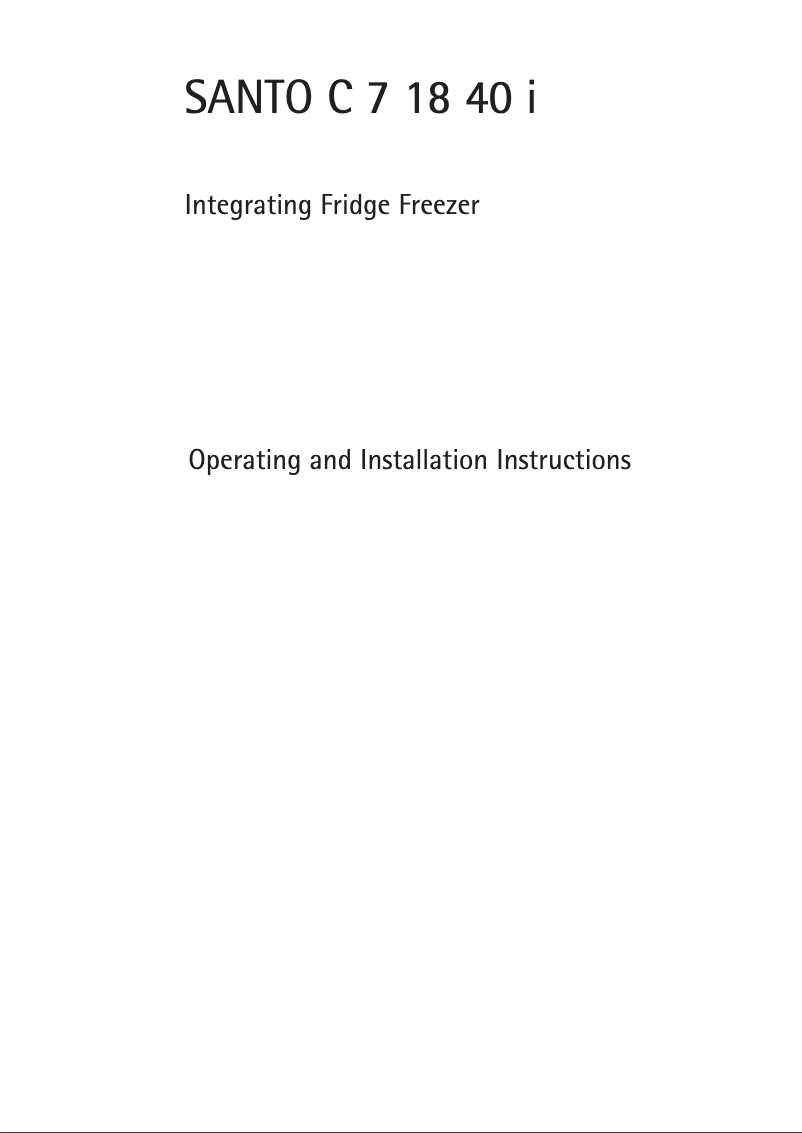 Page n°1 - Manuel utilisateur AEG SANTO C71840I
