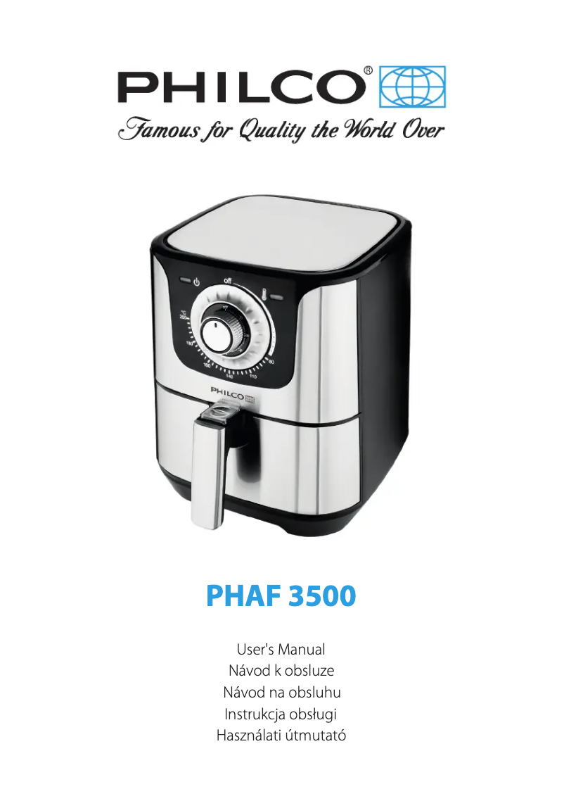 Image de la première page du manuel de l'appareil PHAF 3500