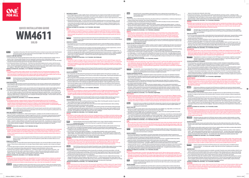 Image de la première page du manuel de l'appareil WM 4611