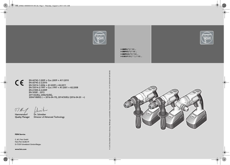 Image de la première page du manuel de l'appareil ABOP 10
