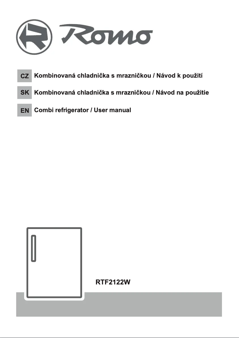 Page 1 de la notice Guide d'installation Romo RTF2122W