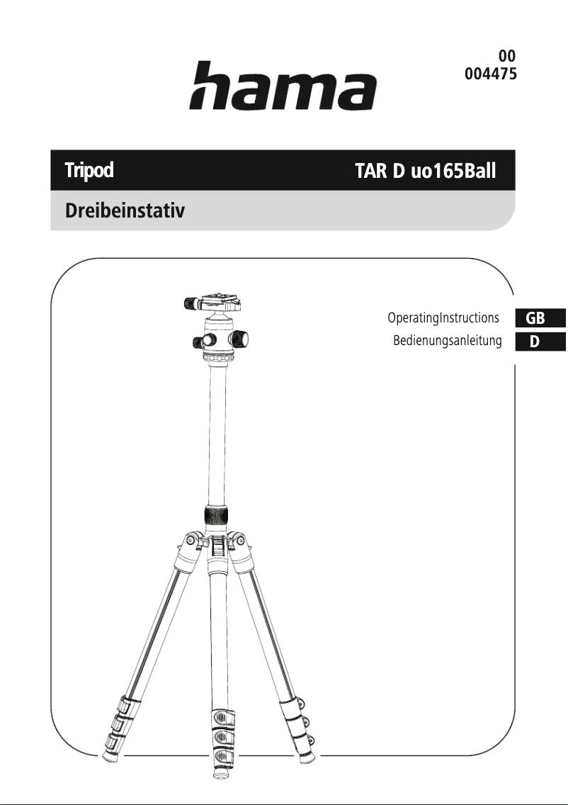 Page 1 of the manual User Manual Hama TAR Duo 00004475