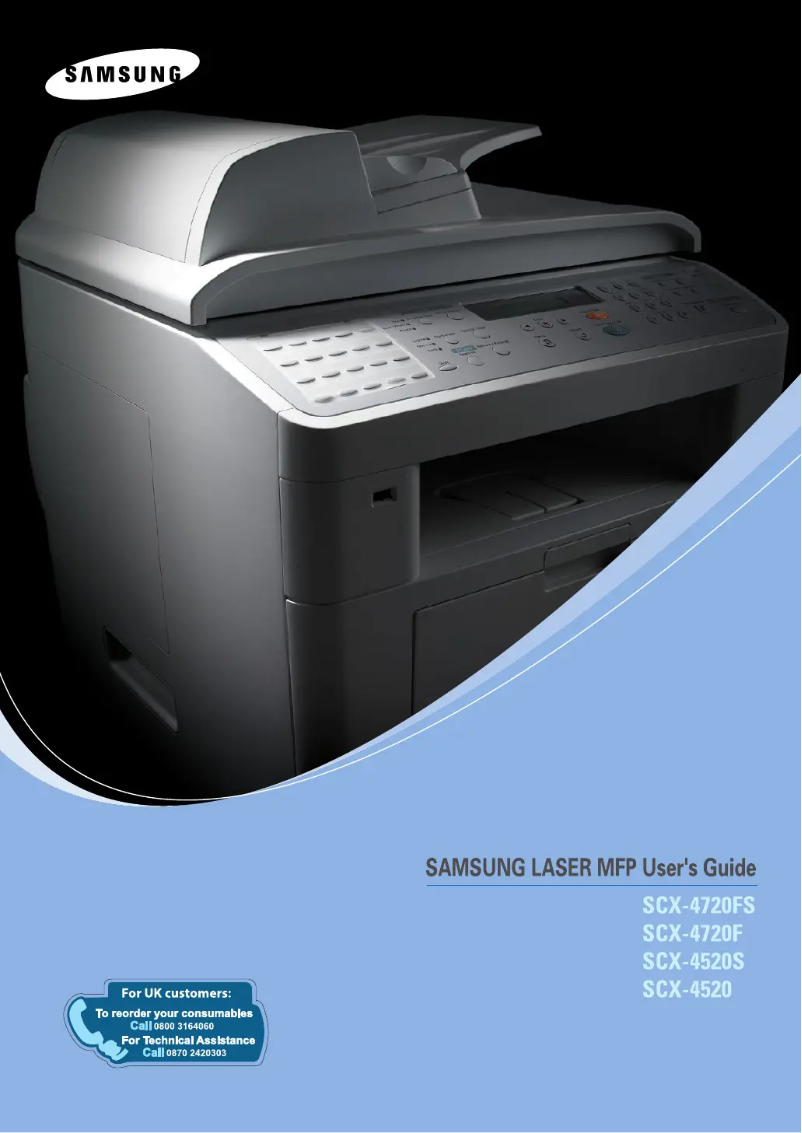 Page n°1 - Manuel utilisateur Samsung SCX-4720F